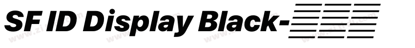 SF ID Display Black字体转换 SF ID Display Black字体转换